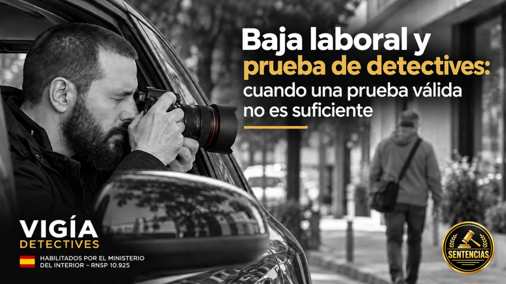 Detective privado realizando una vigilancia durante una investigación laboral